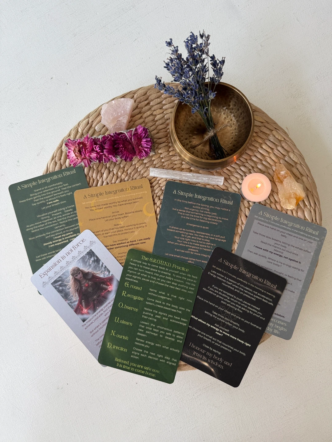 Meditation-Ritual Kits and Oracle Cards