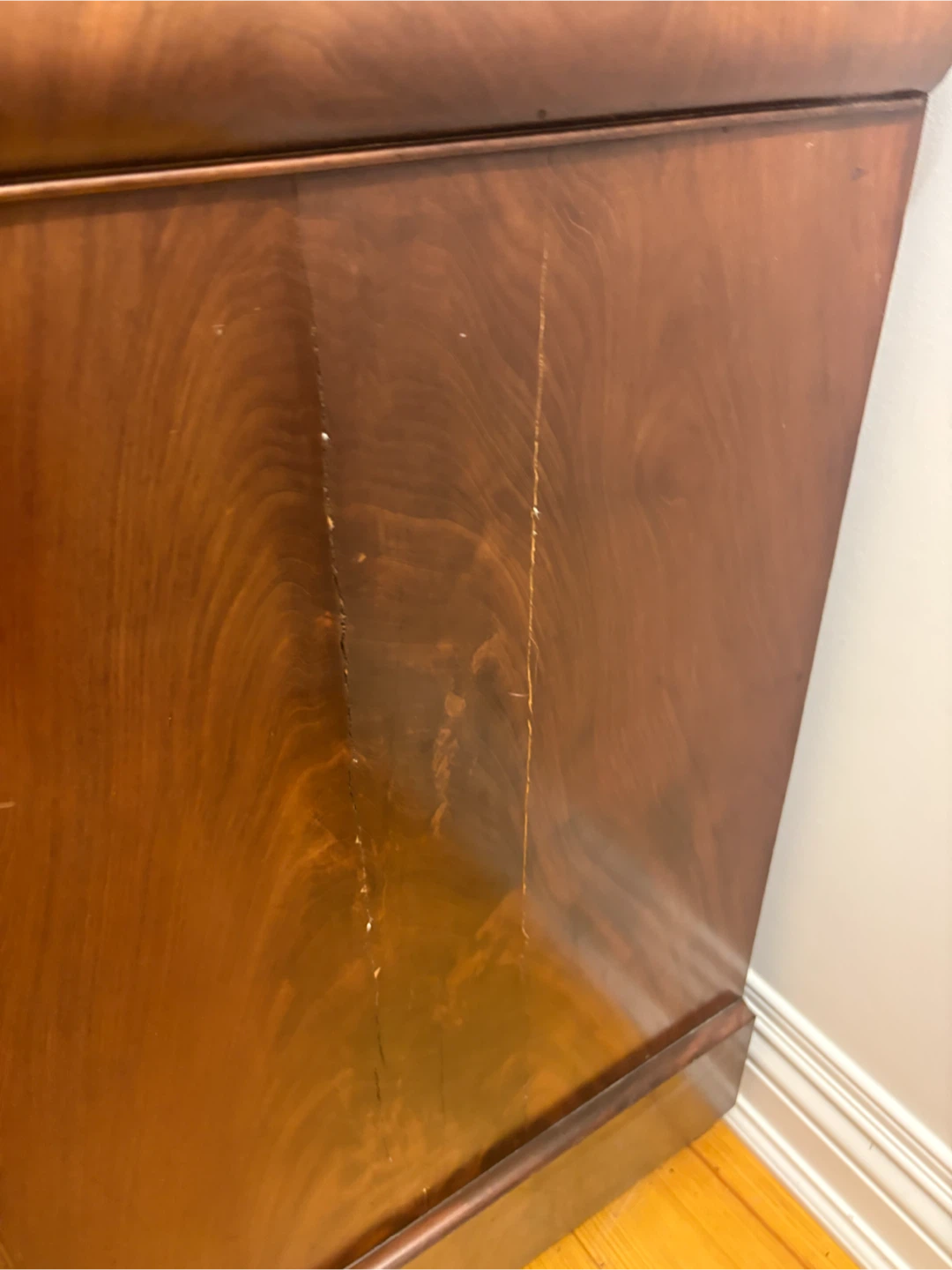 Antique Wooden Dresser with Marble Top - photo 4