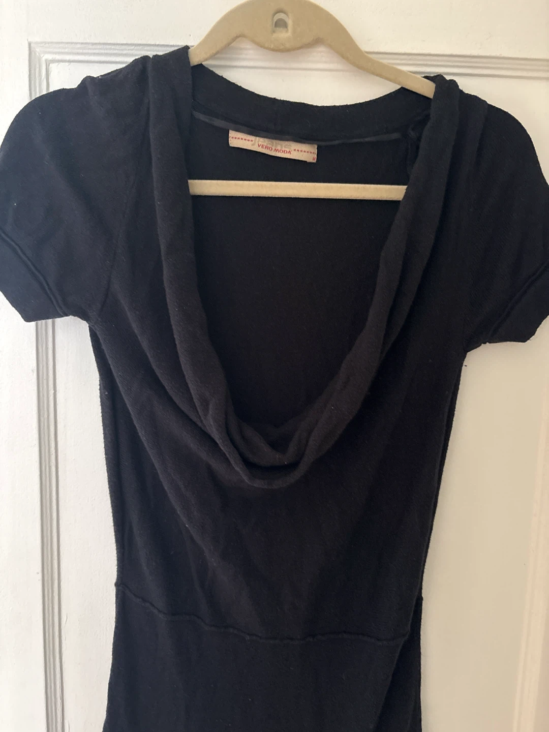 Vero Moda Black Short Sleeve Cowl Neck Dress - photo 2