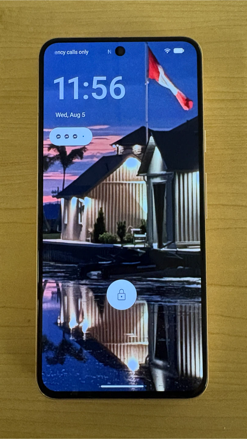 Pixel 8 256 GB running https://grapheneos.org/