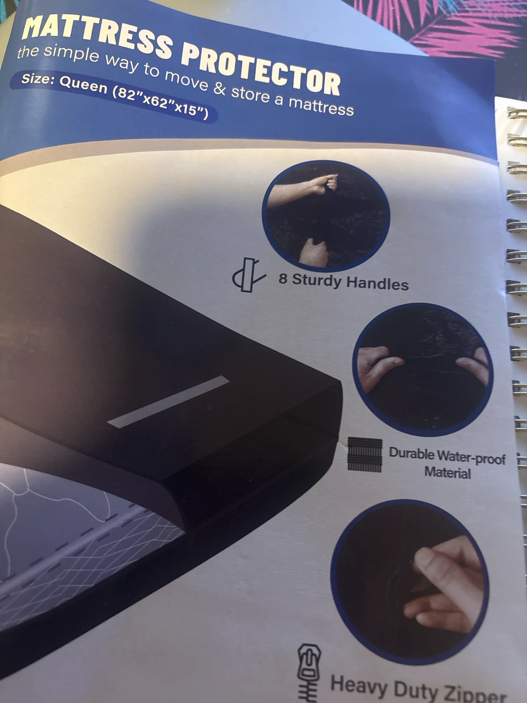 Waterproof Vinyl Fitted Mattress Protector - Queen - photo 2