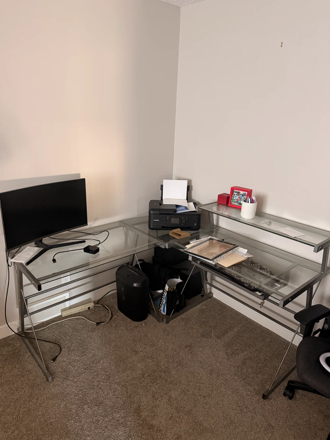 Glass Desk
