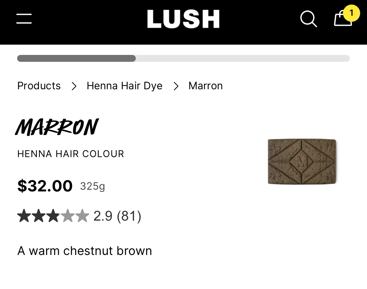 Lush Marron Henna Hair Colour