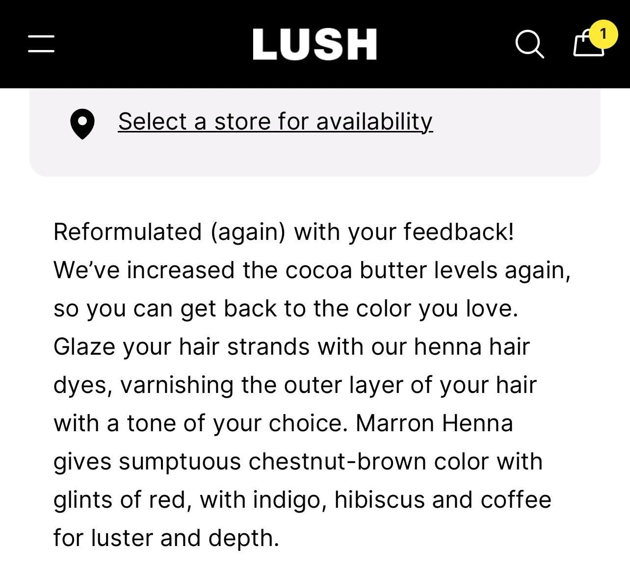 Lush Marron Henna Hair Colour - photo 2