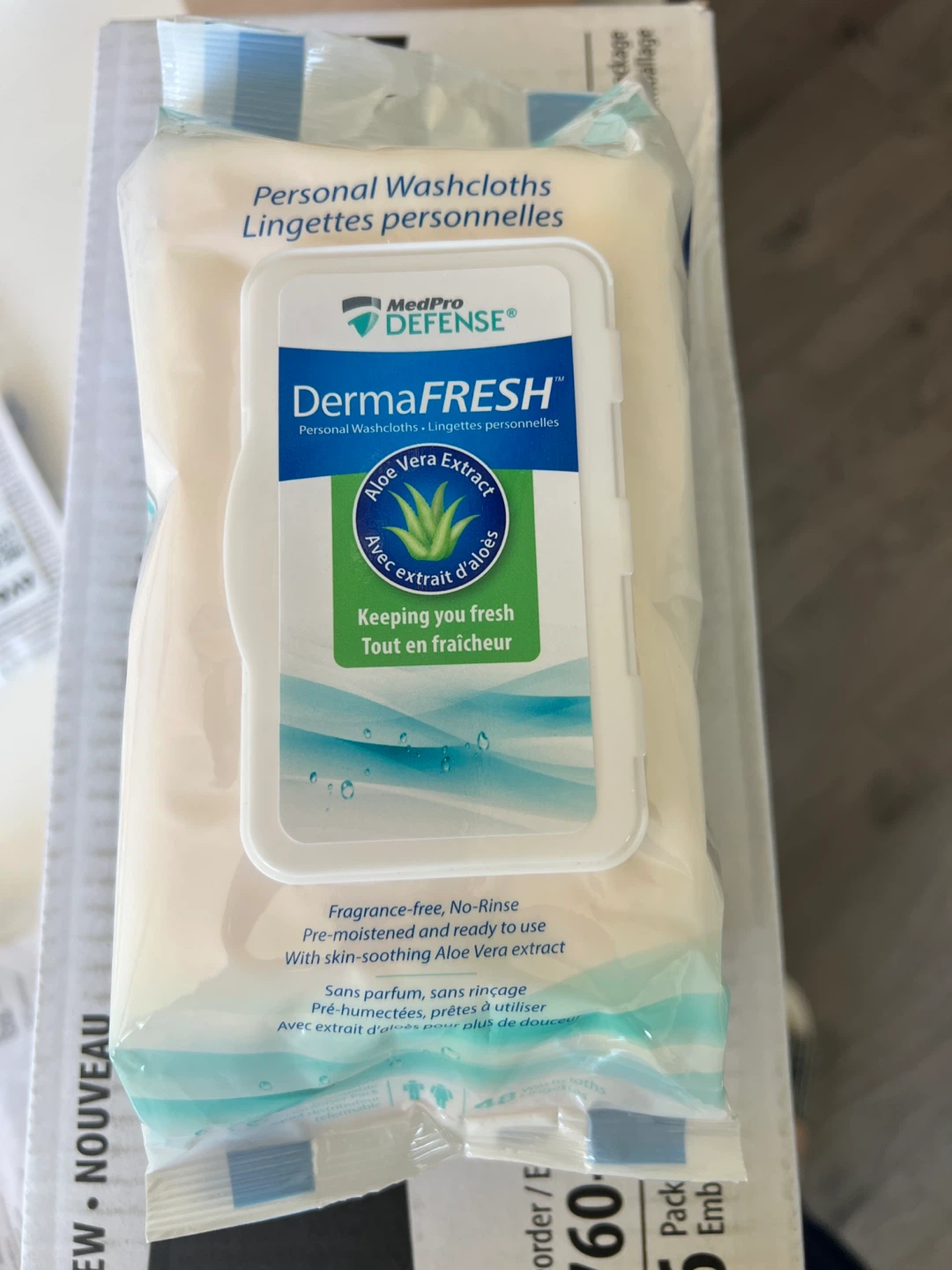 MedPro Defense DermaFresh Personal Washcloths (48 Count)