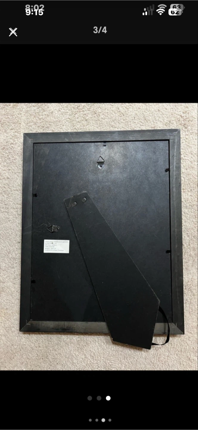 Black Picture Frame with Gold Trim - photo 2