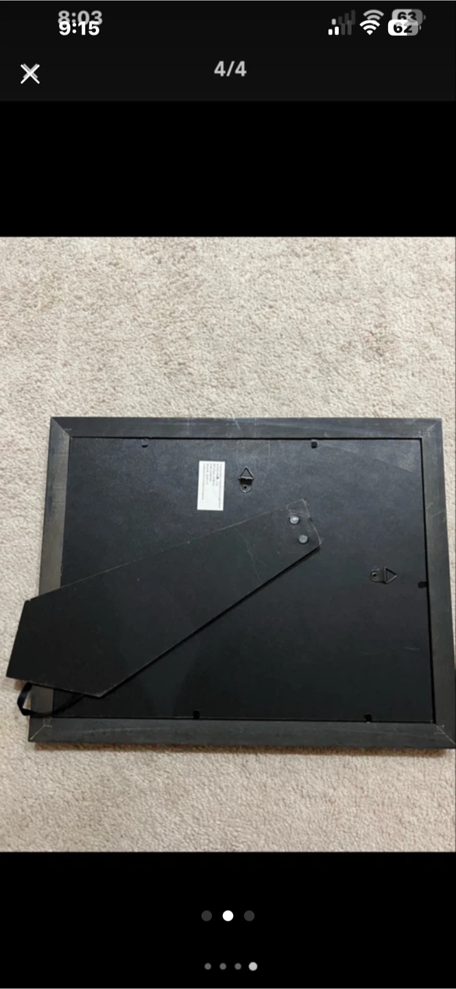Black Picture Frame with Gold Trim - photo 3