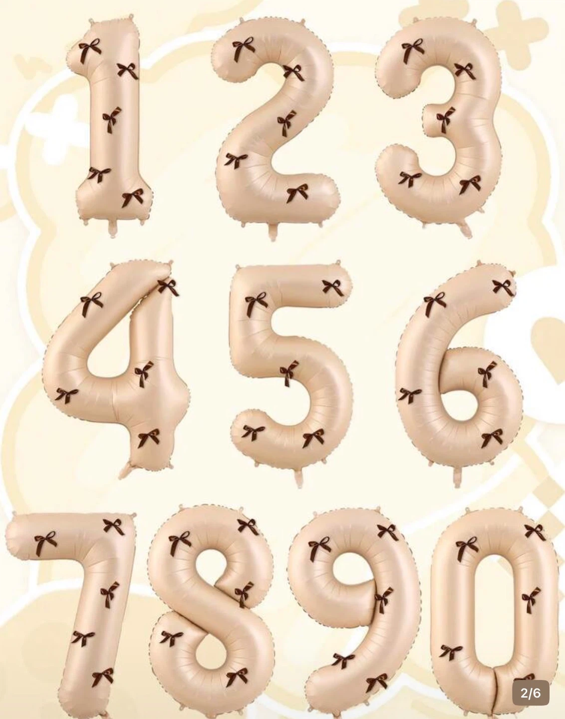 Number Balloons with Bows - # 3 & 5 - photo 2