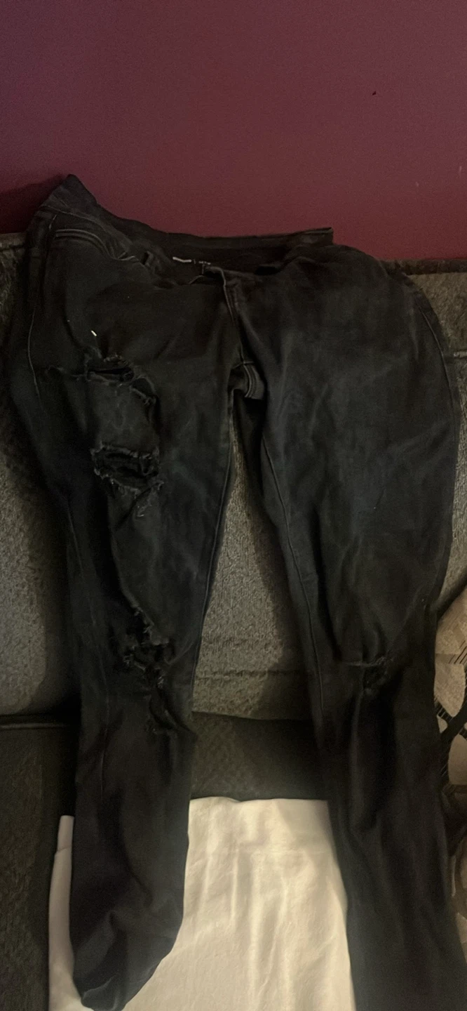 Bluenotes Black Ripped Denim Jeans