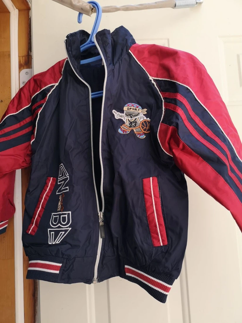 Blue and Red "NBA" Track Jacket Size 16