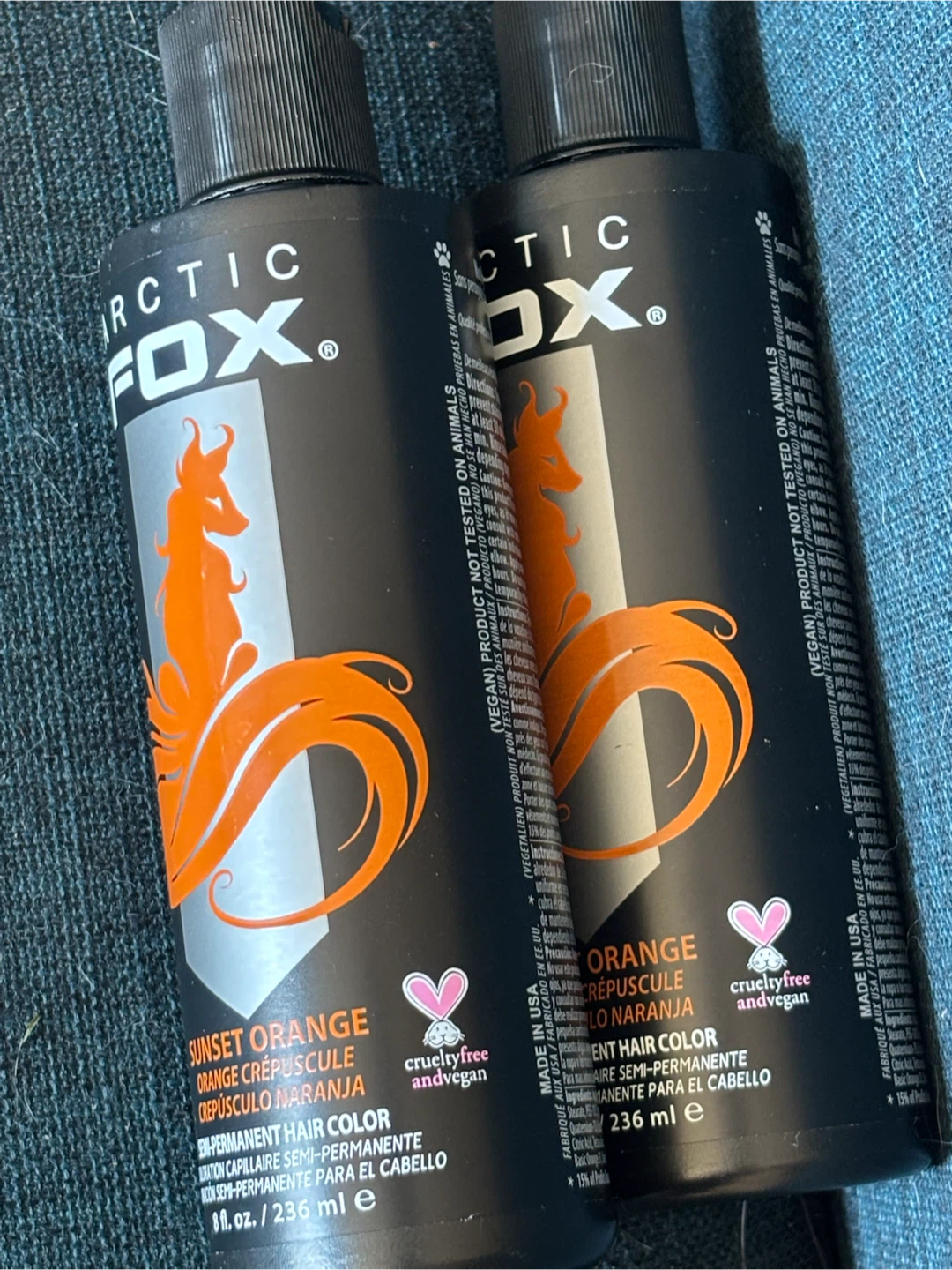 Arctic Fox Sunset Orange Semi-Permanent Hair Color