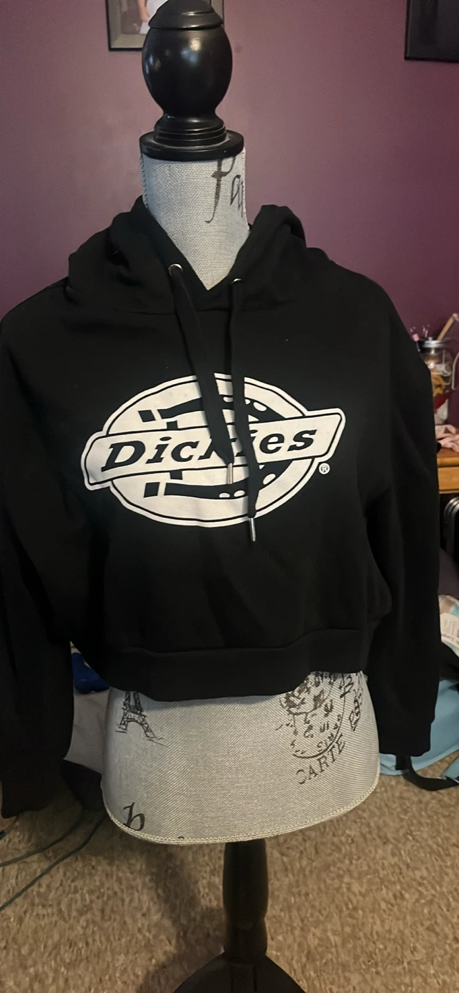 Dickies Black Cropped Hoodie