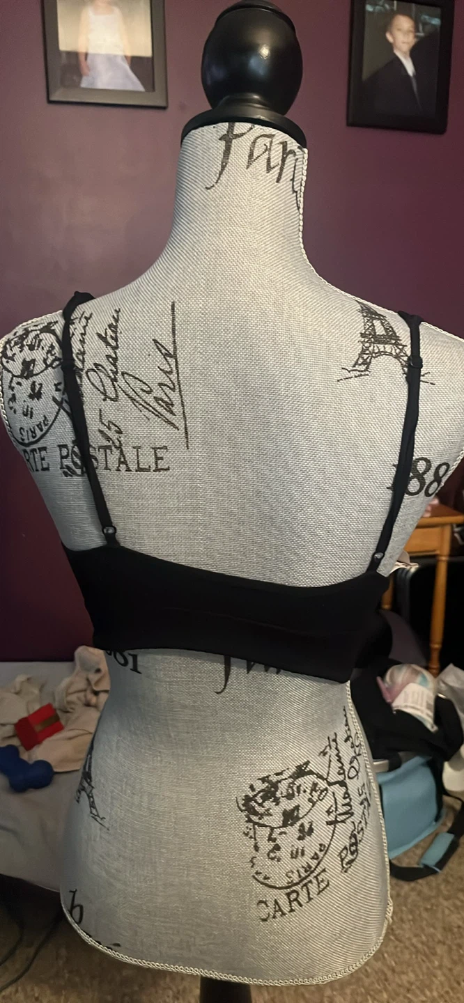 Black V-Neck Bralette - photo 2