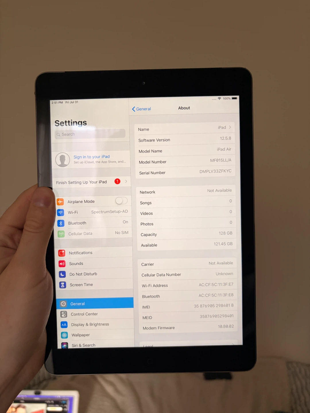 Apple iPad Air LTE 128GB Silver - photo 3