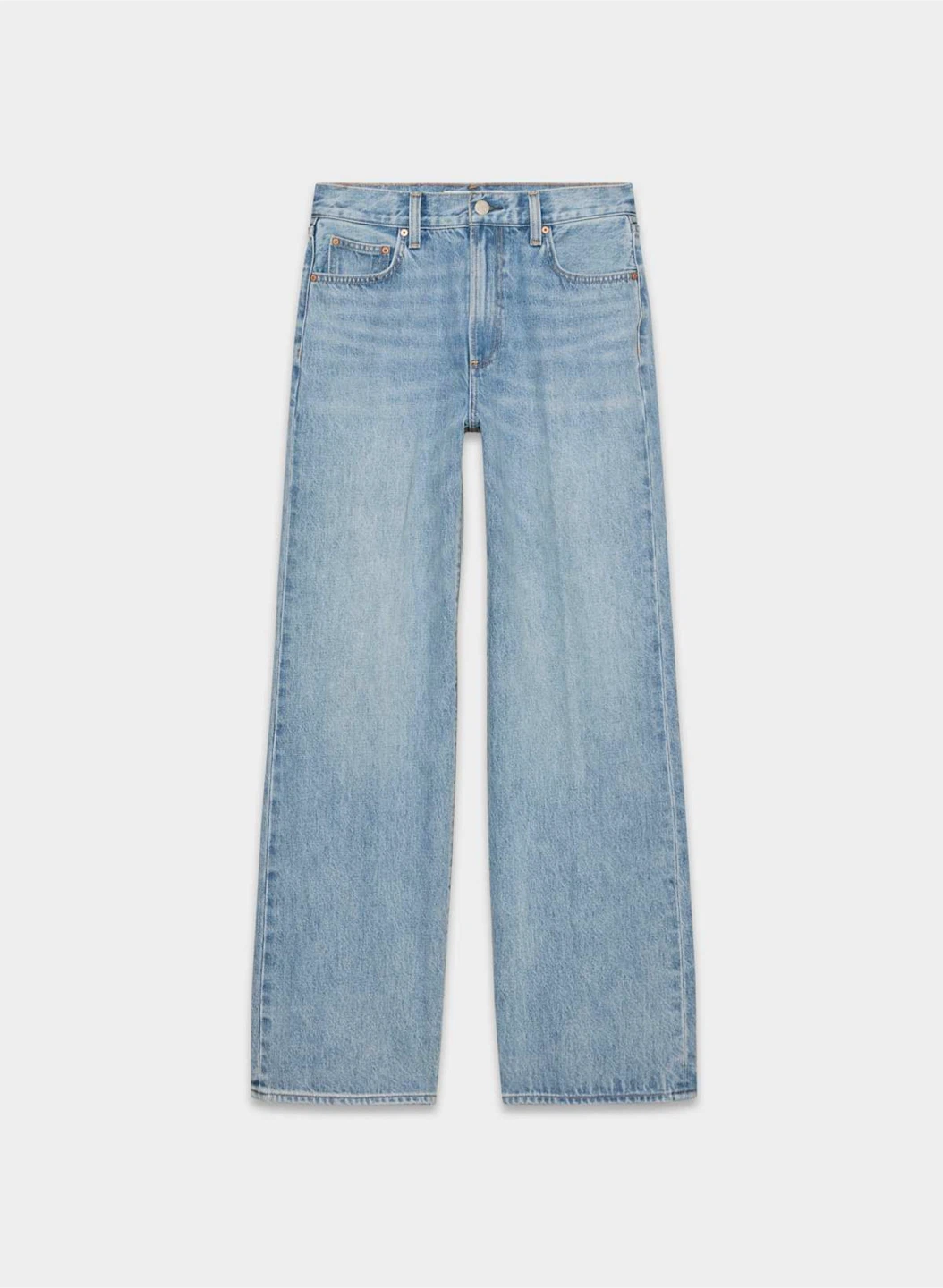 Denim Forum Wide Leg Jeans - Light Wash - photo 4