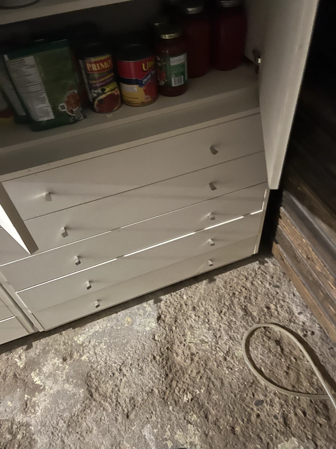 White Storage Cabinets with Drawers - photo 2