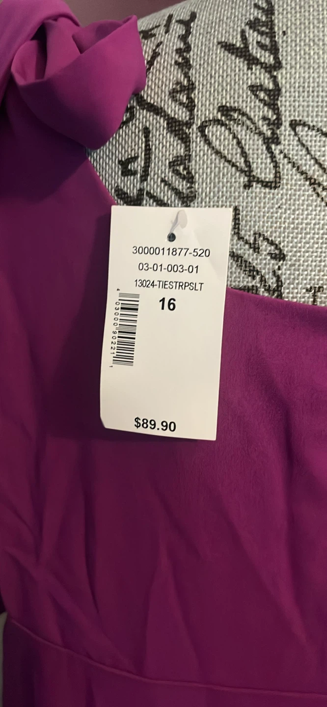 Women's purple Tie Shoulder Dress - photo 3