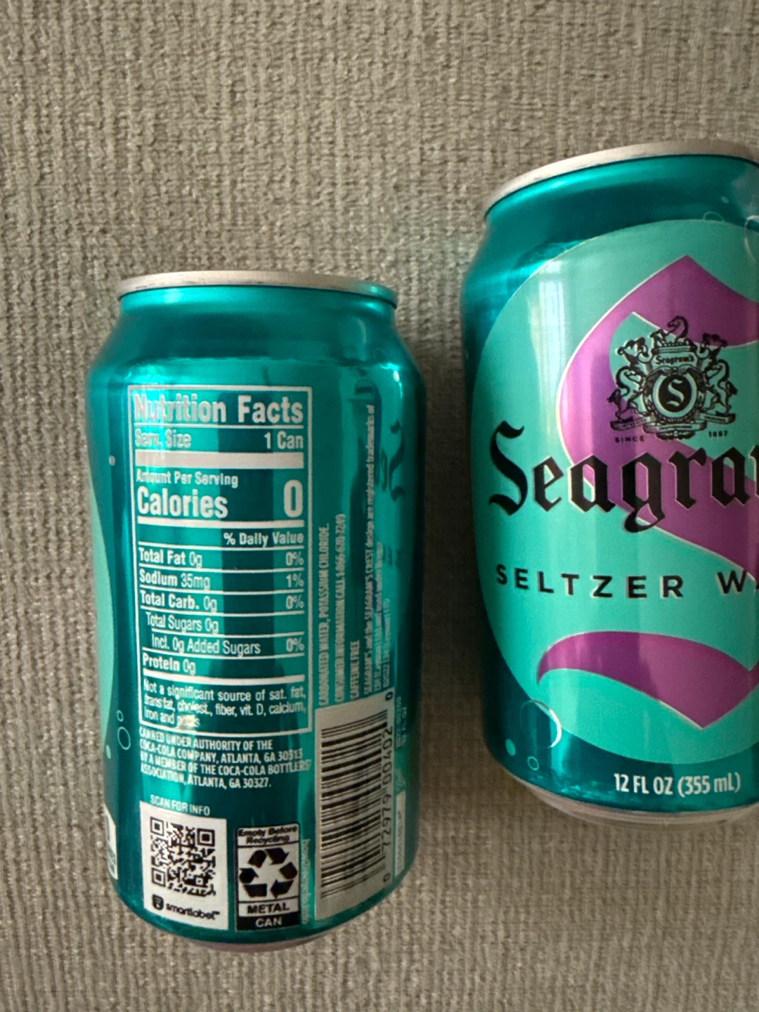 Seagram's Seltzer Water Cans - photo 2