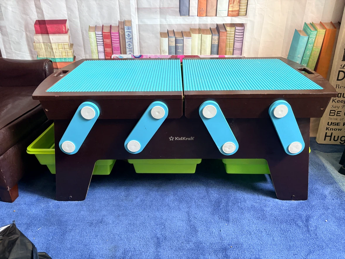 KidKraft Building Block Table with Storage Bins