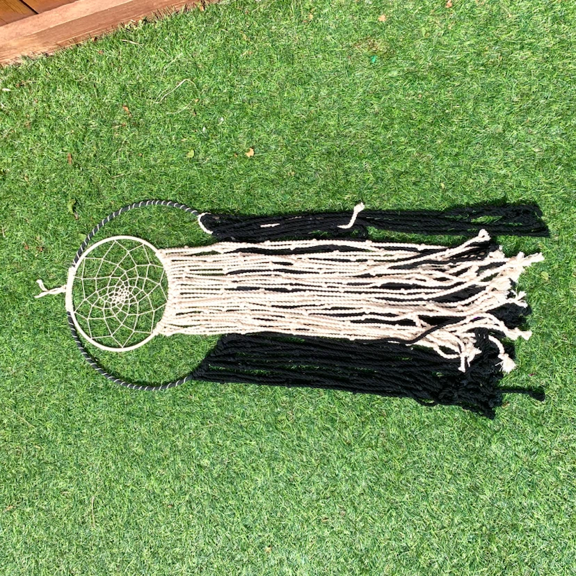 Large Macrame Dream Catcher Wall Hanging Boho Home Decor Art - photo 2