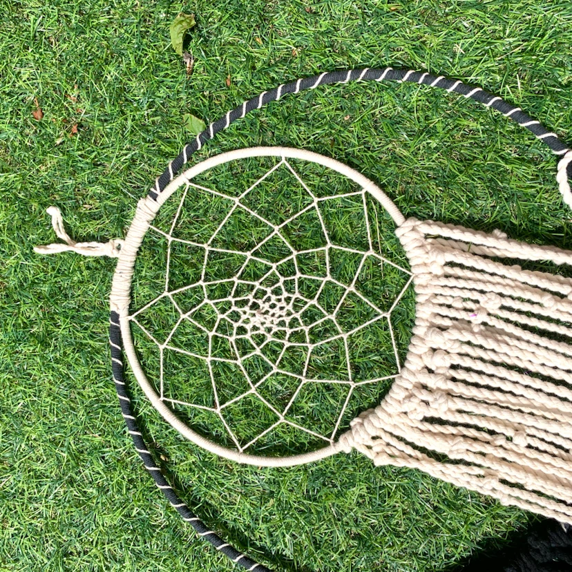 Large Macrame Dream Catcher Wall Hanging Boho Home Decor Art - photo 3