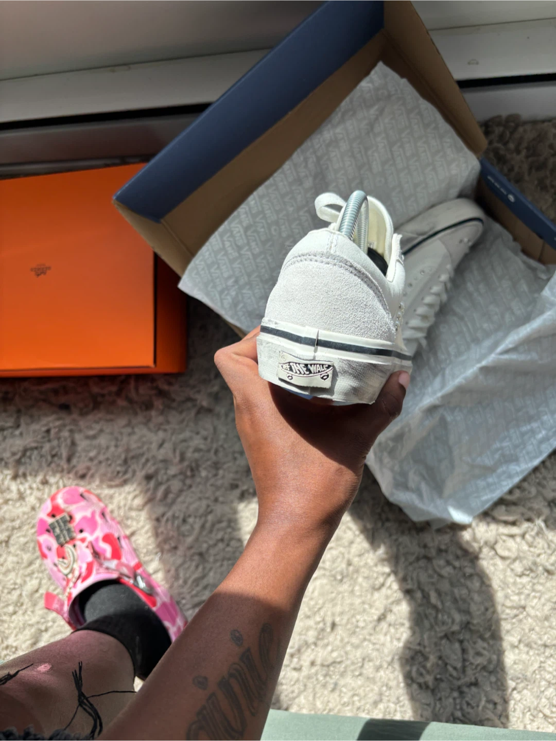 Vans lx Old Skool White Studded Sneakers - photo 3