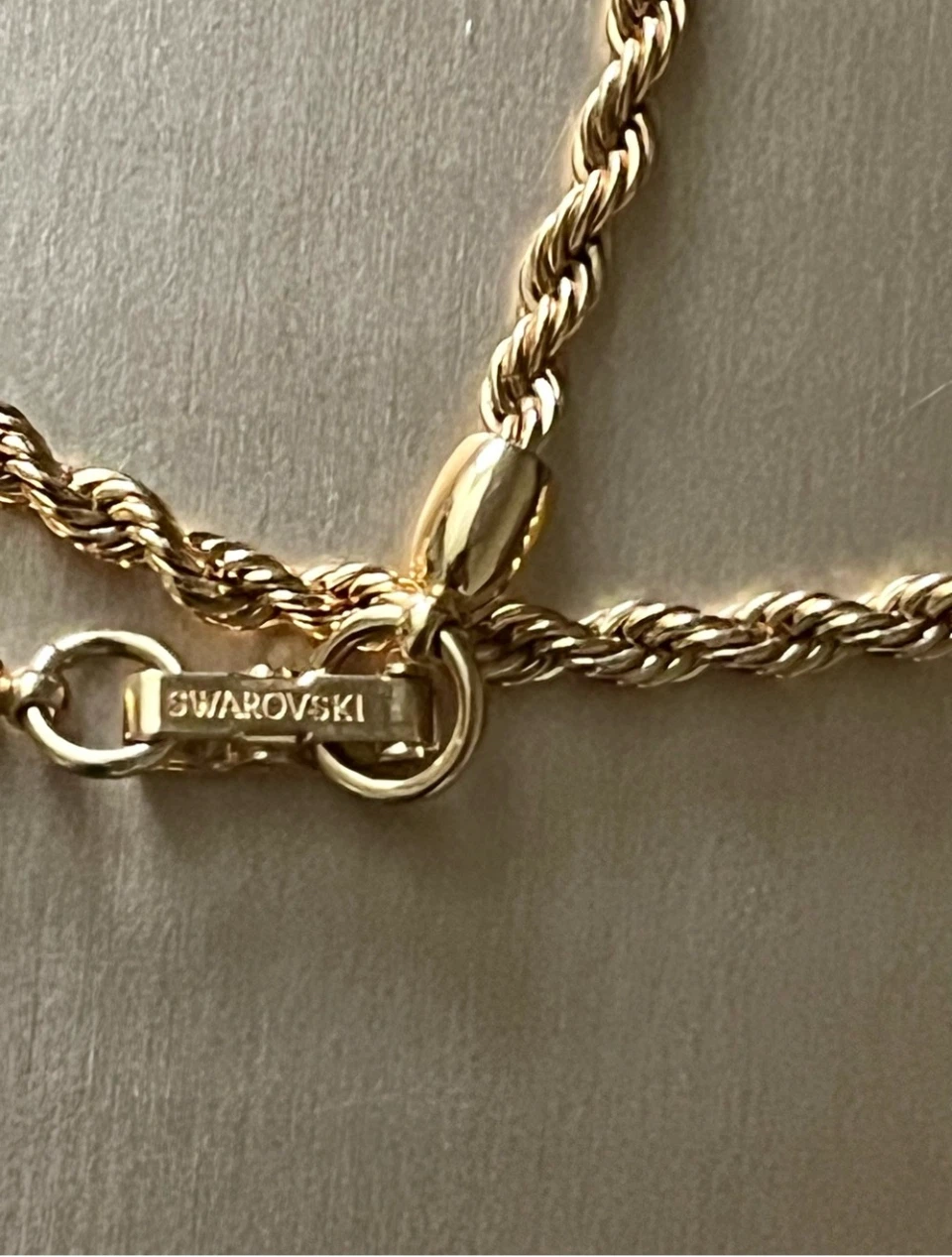 Swarovski Gold Tone Rope Chain Necklace - photo 3