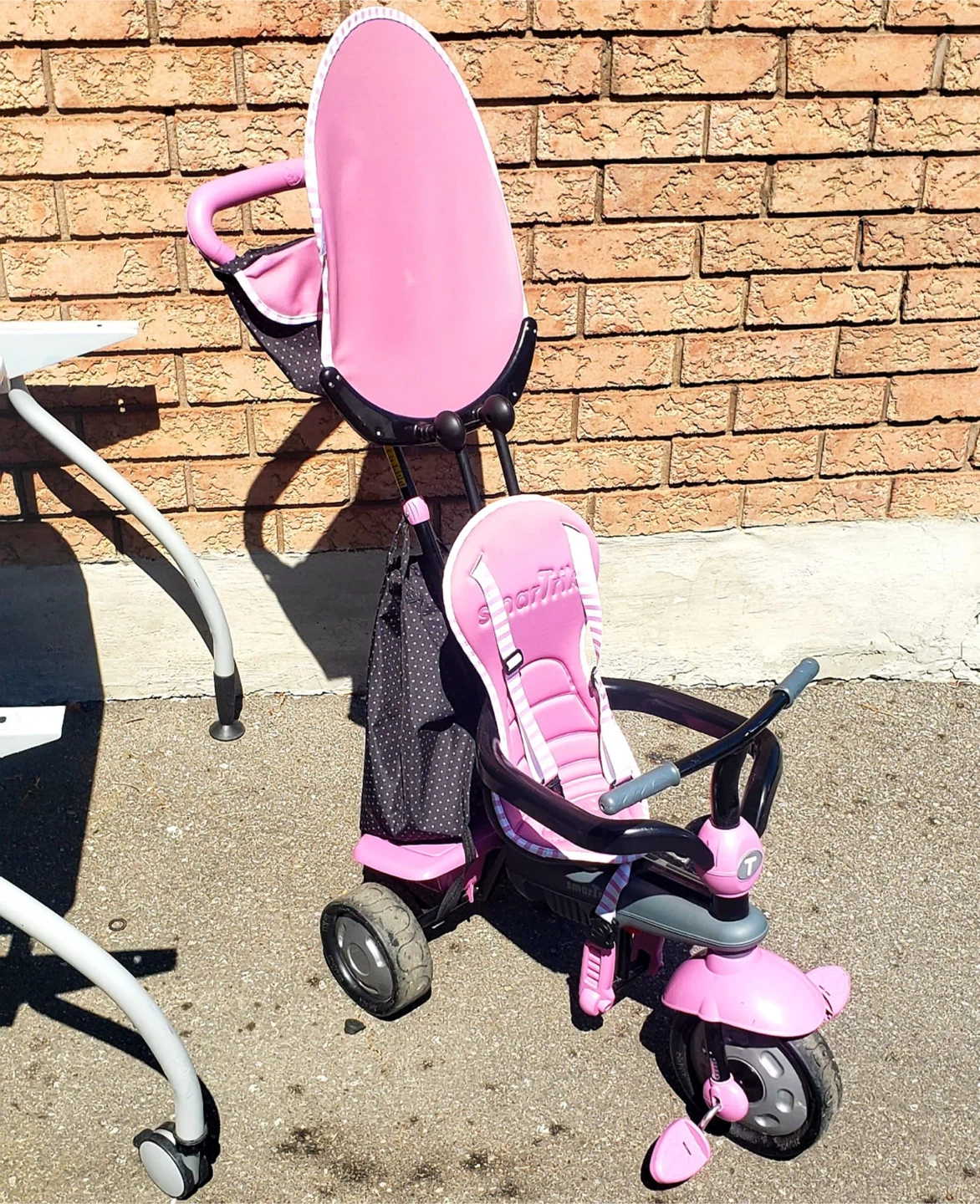 Smartrike Pink Tricycle with Sun Canopy and Parent Handle - photo 3