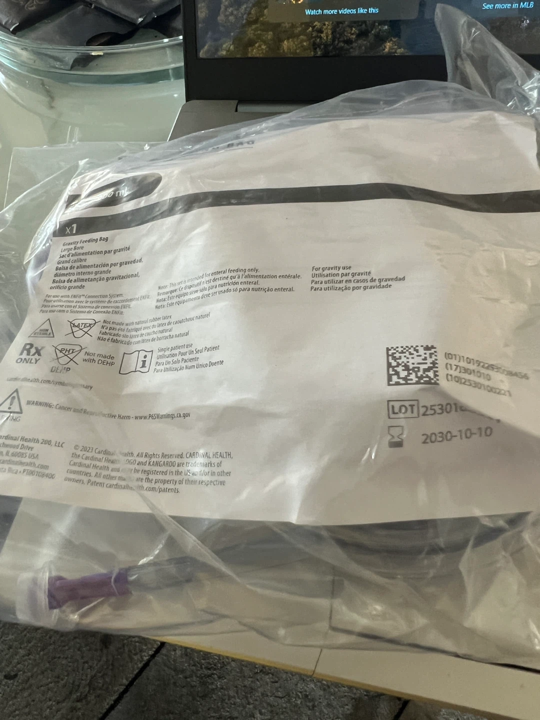 Cardinal Health Kangaroo Gravity Feeding Bag 1000 mL - photo 3