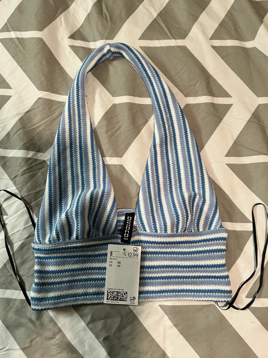 H&M Divided Striped Knit Top XS