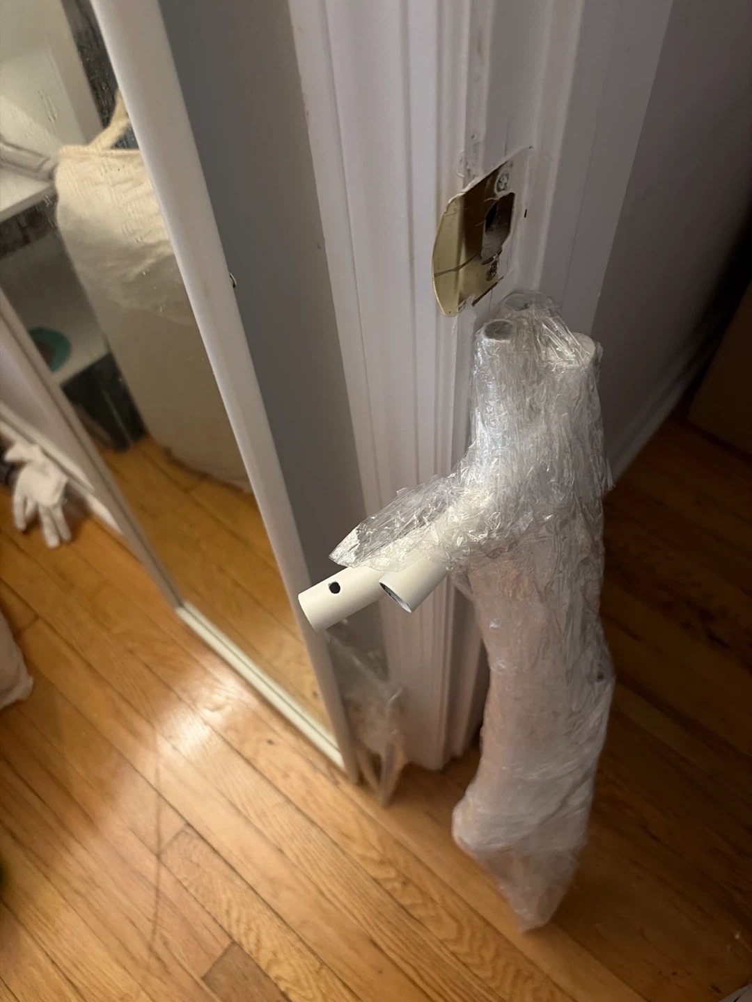 Ikea Standing Mirror with Hooks - photo 5