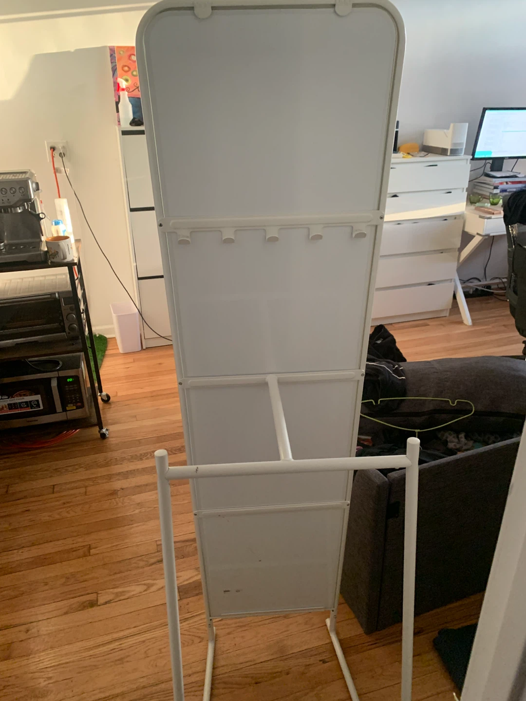 Ikea Standing Mirror with Hooks - photo 2