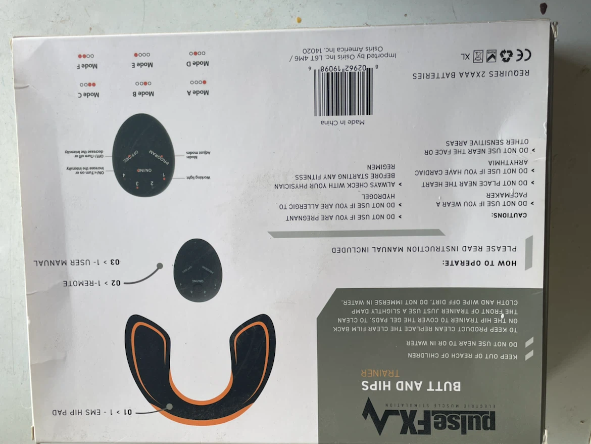 Pulse FX-LA Butt and Hips Trainer EMS Muscle Stimulator - photo 2