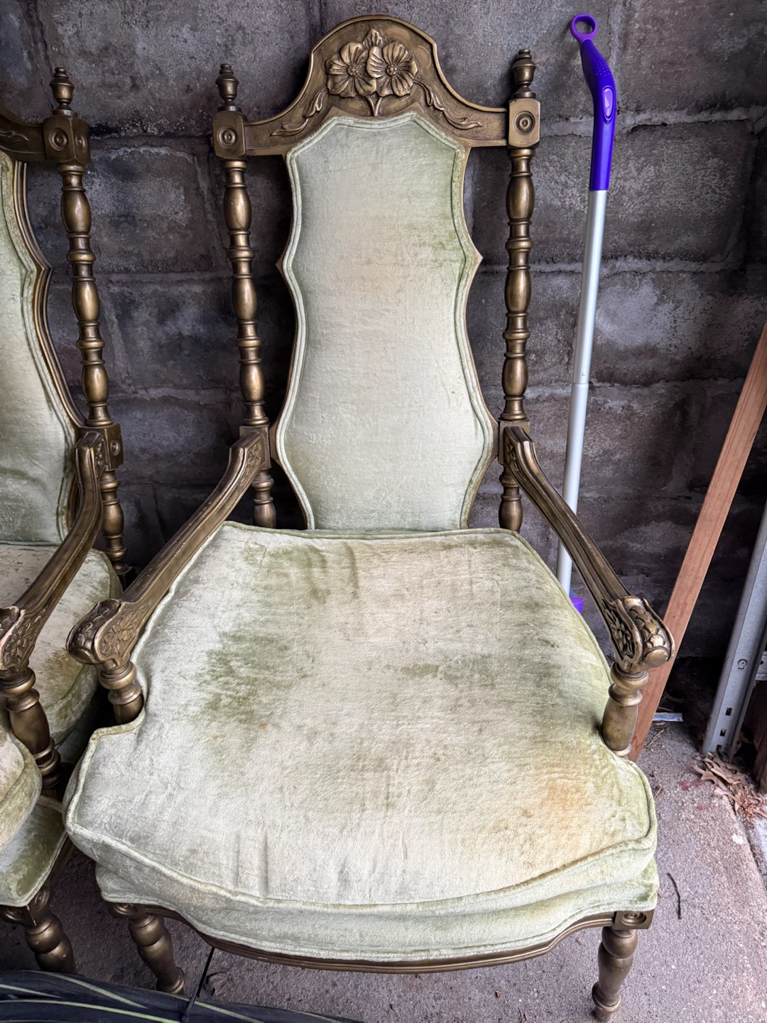 Ornate Vintage Armchairs (Pair) - photo 3