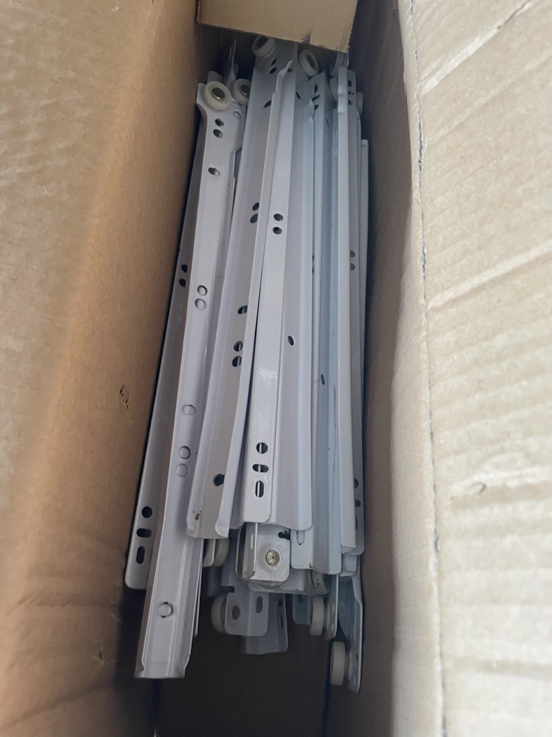 White Drawer Slides