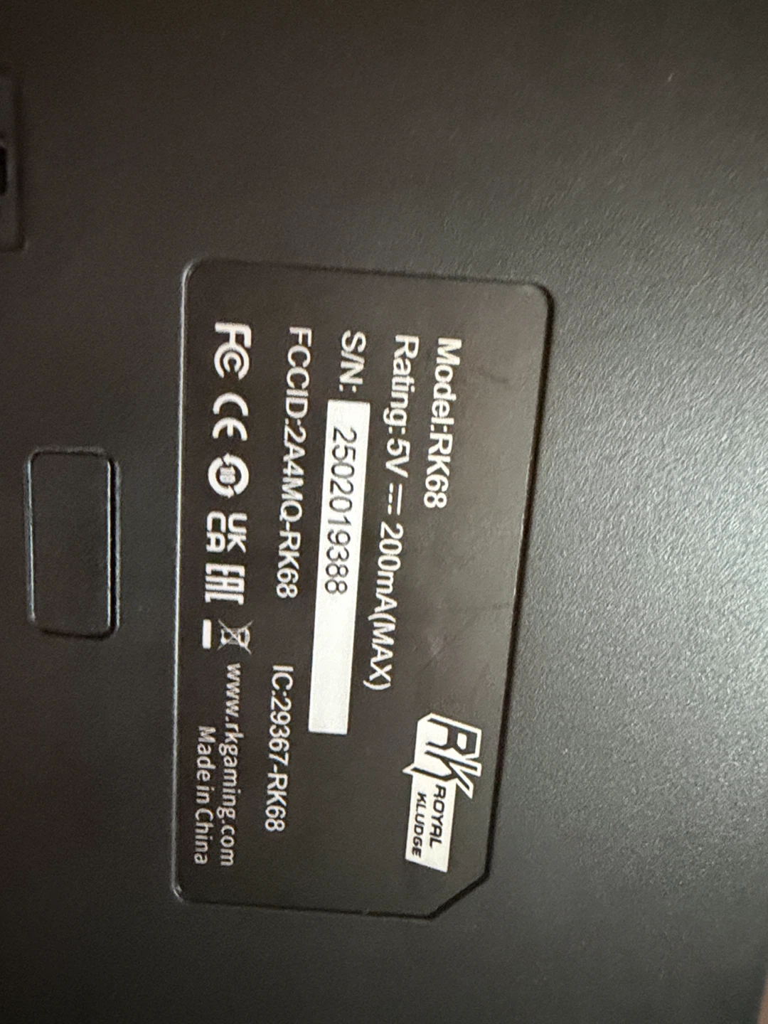 Royal Kludge RK68 Mechanical wireless Keyboard - photo 3