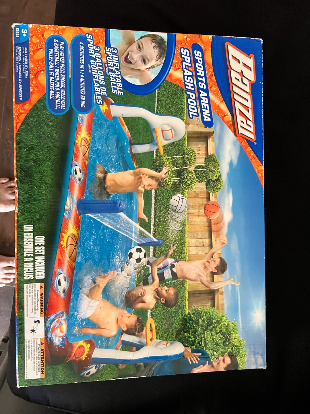 Banzai Sports Arena Splash Pool - 4 Activities in 1
