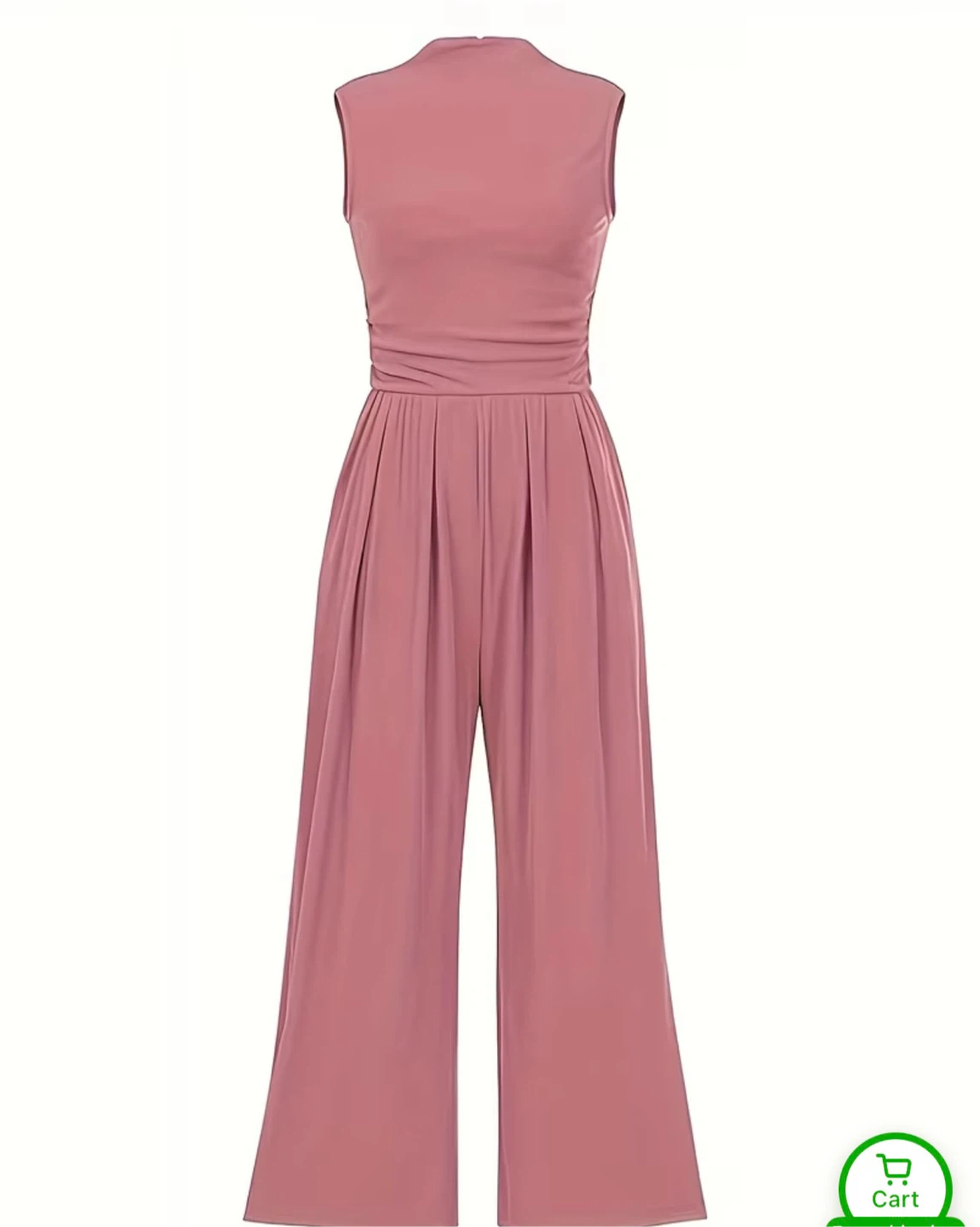 Women's Sleeveless Wide-Leg Jumpsuit