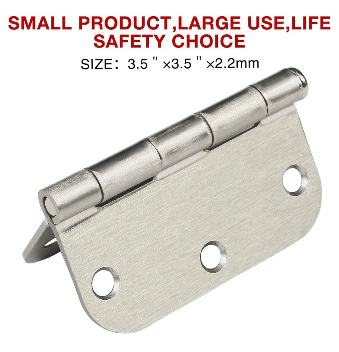 30 pack Rounded Satin Door Hinges Brushed - photo 2