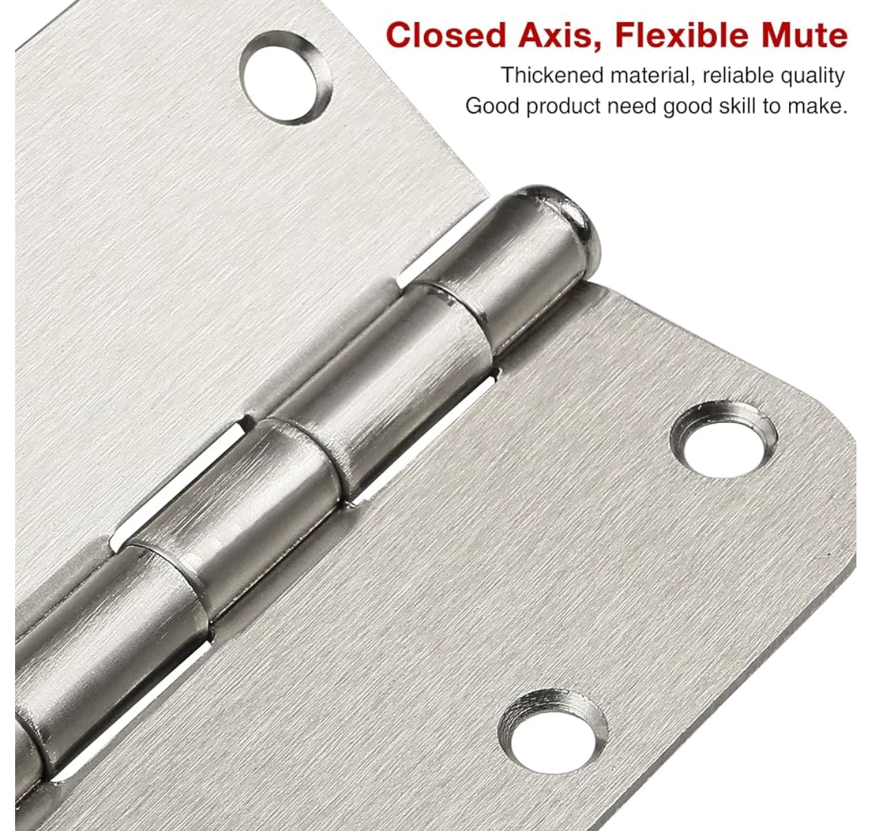 30 pack Rounded Satin Door Hinges Brushed - photo 4