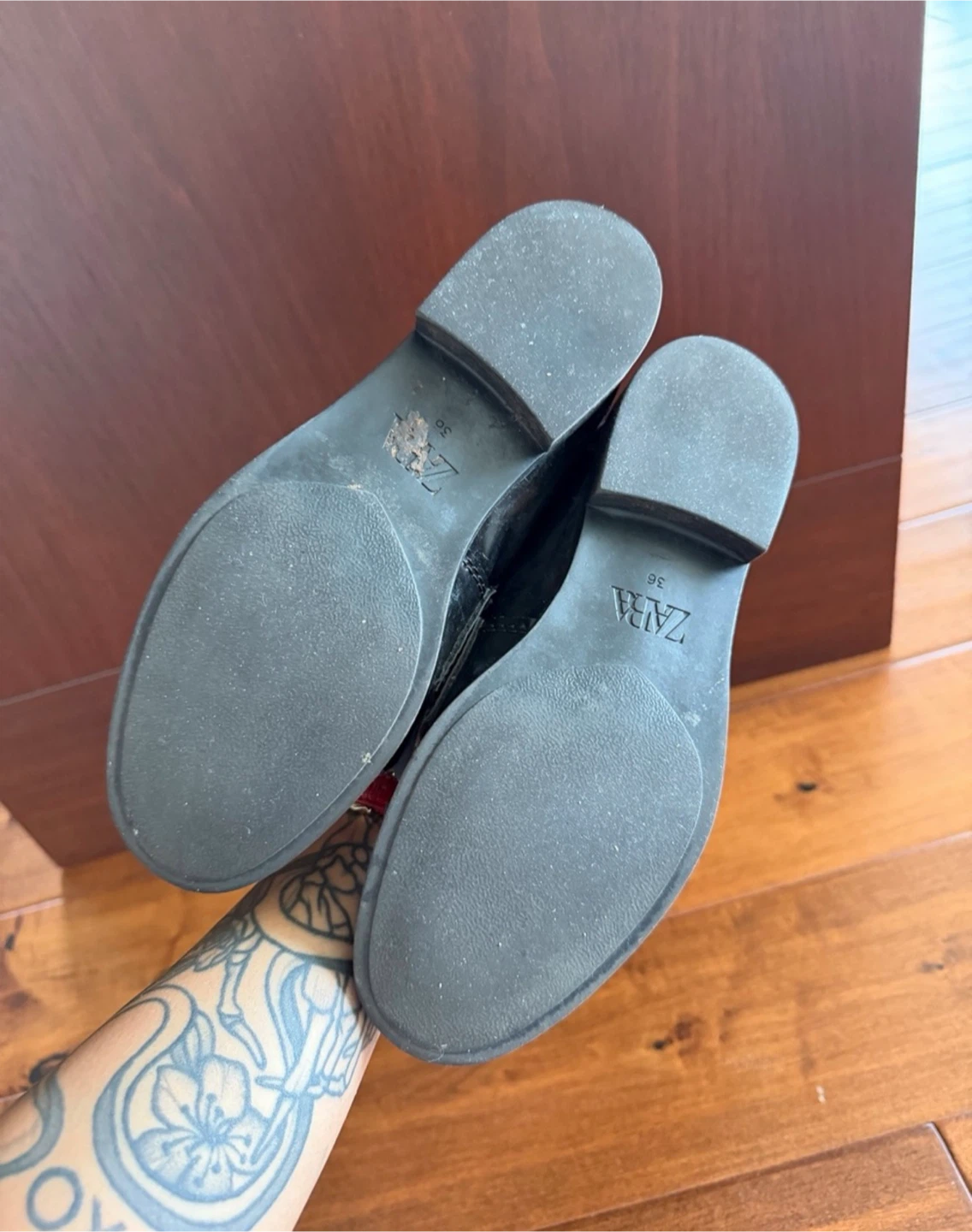 Zara Black Patent Loafers - photo 3