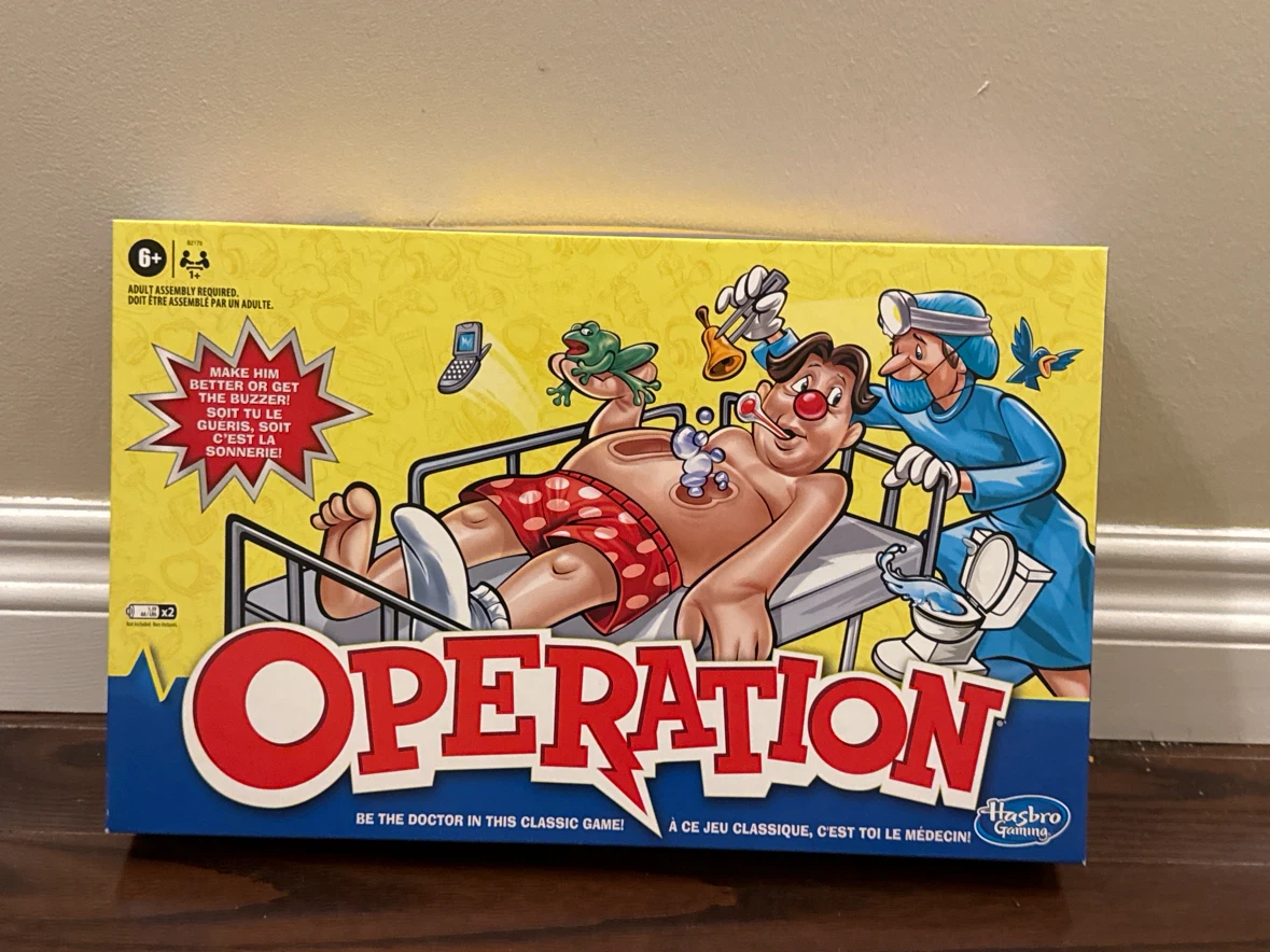Hasbro Gaming Operation Board Game