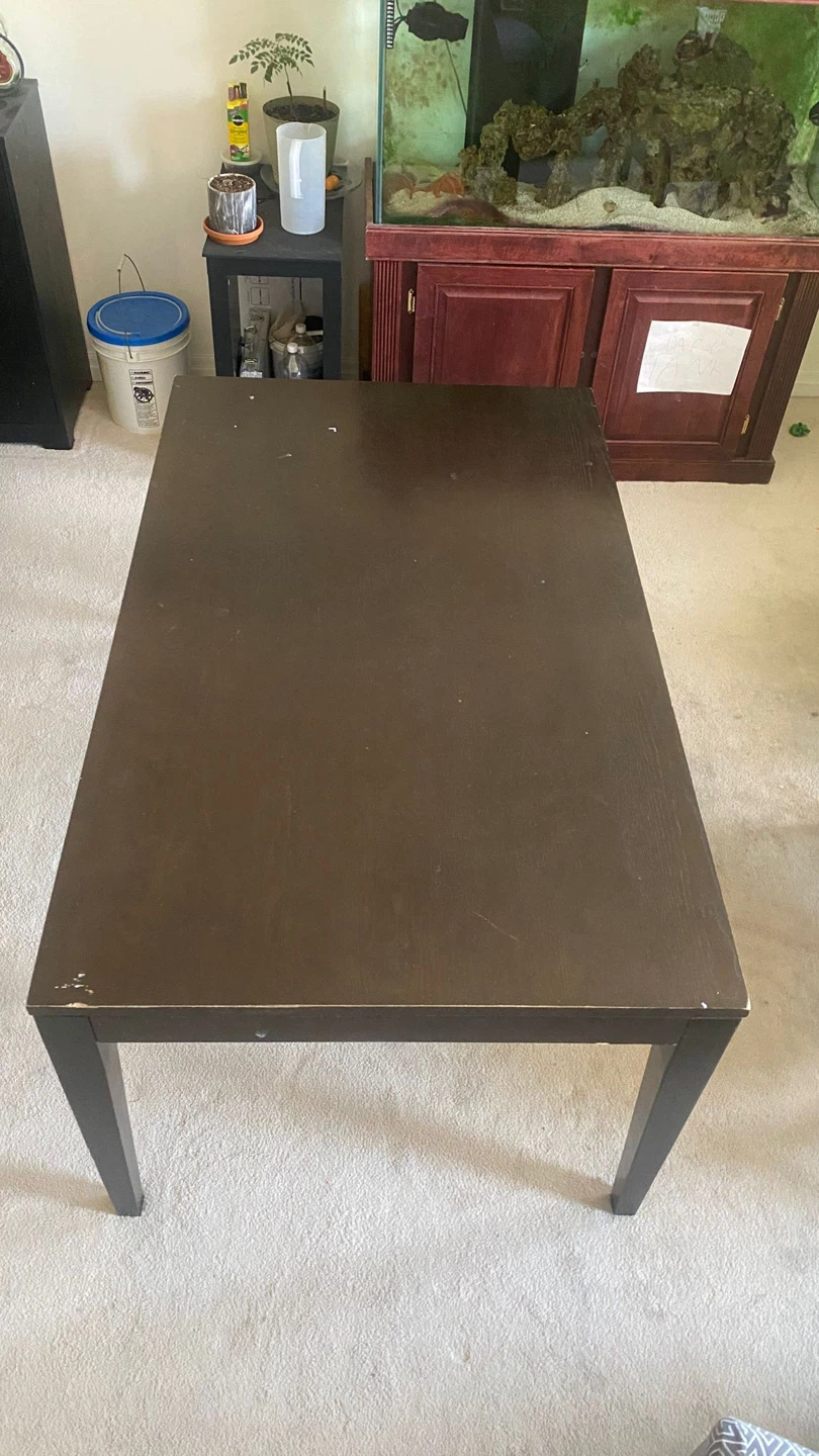 Solid wood dining table with 4 chairs - photo 2