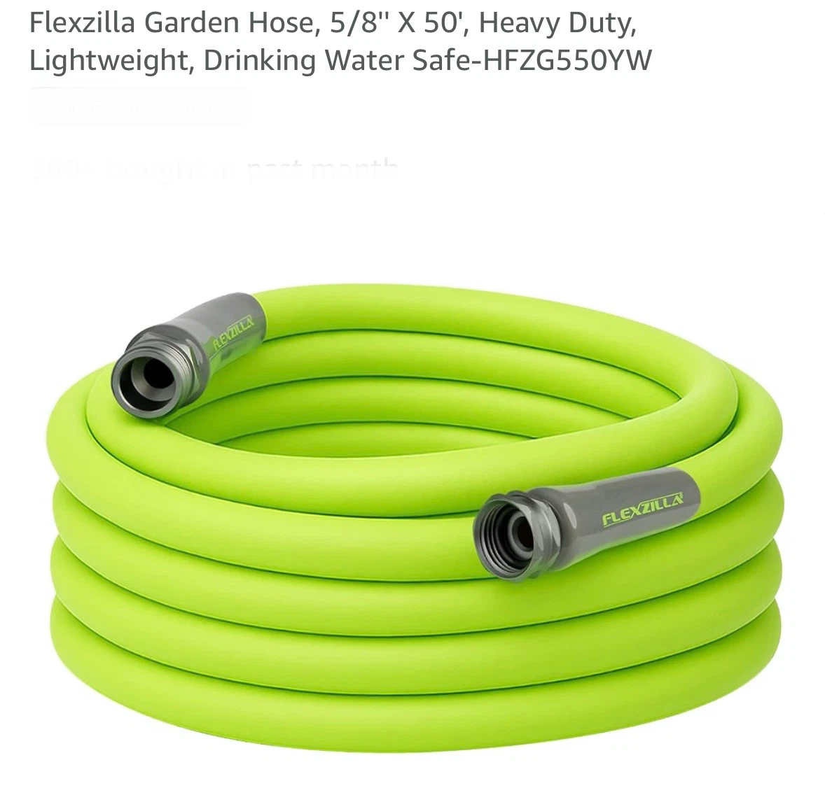 Flexzilla Garden Hose 5/8" X 50'