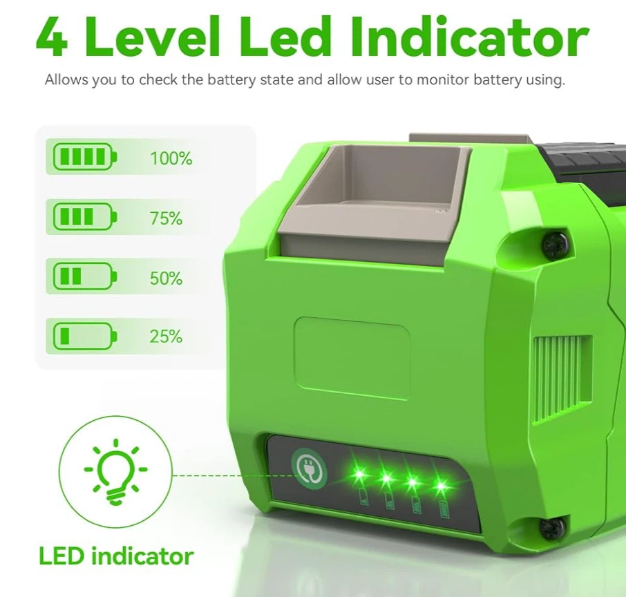 Greenworks 40V Lithium-ion Battery 6000mAh - photo 5