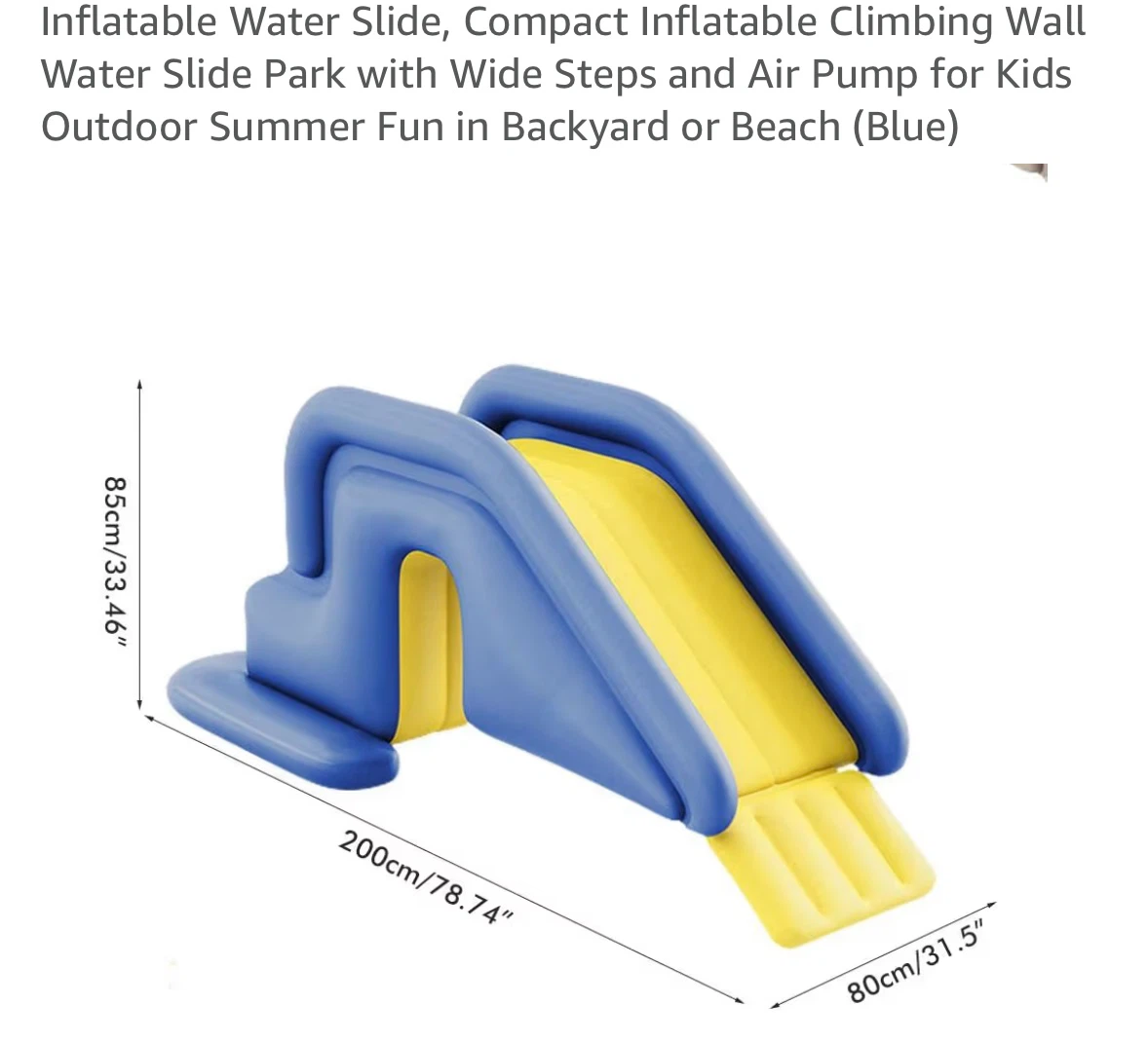 Inflatable Water Slide for Kids