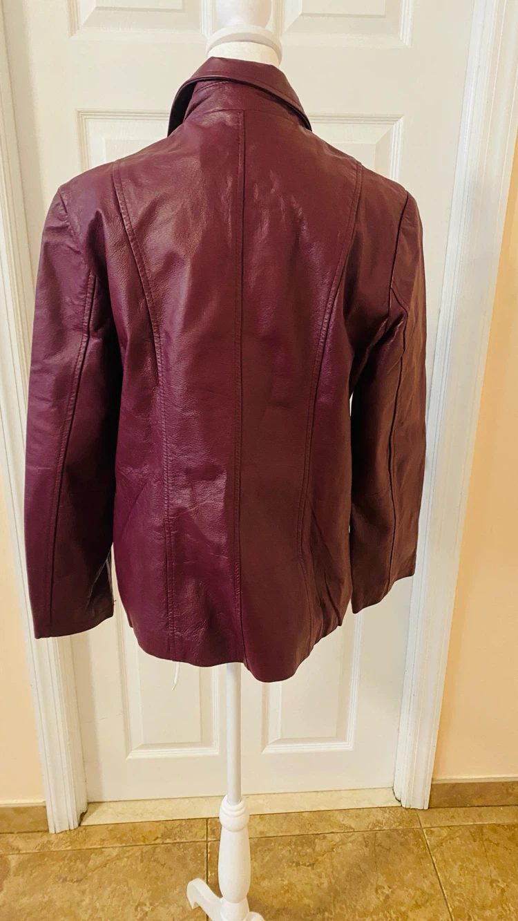 Dialogue size m genuine leather ladies jacket - photo 4