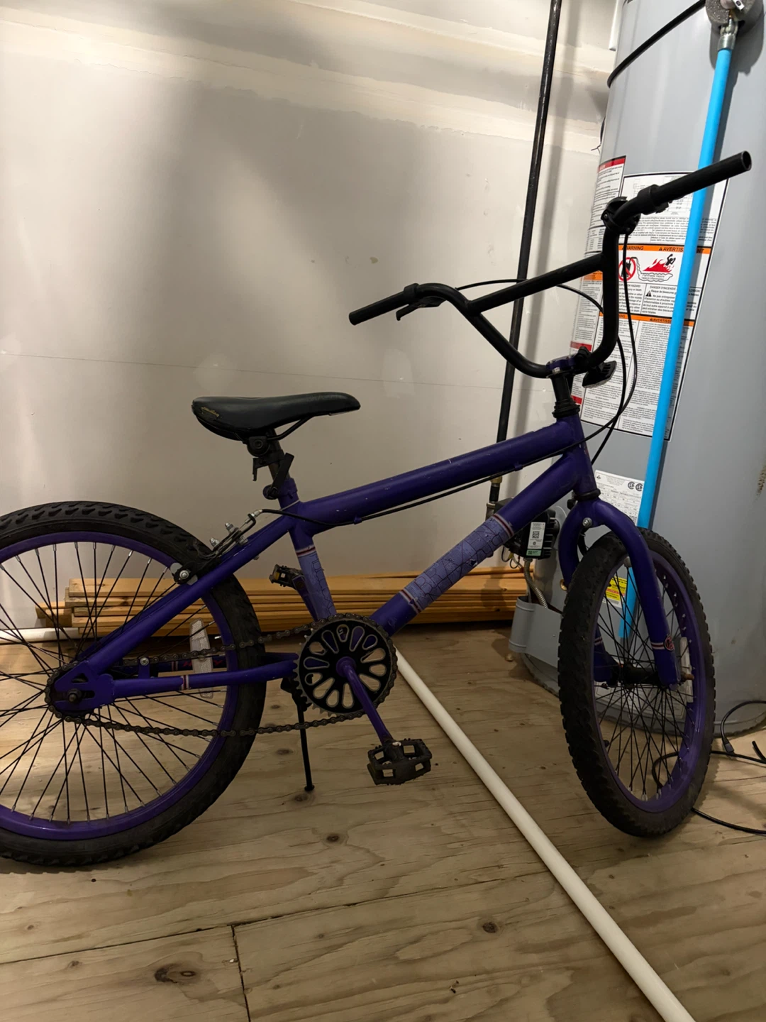 Purple BMX Bike