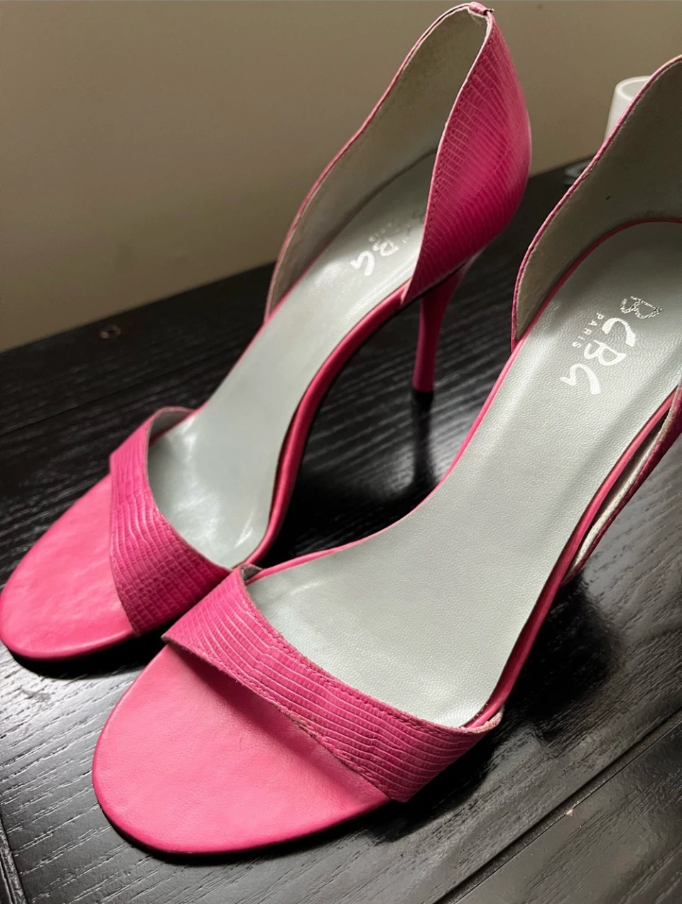BCBG Open Toe Pink Heels - size 10