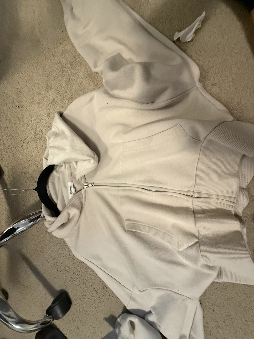 GARAGE Zip-Up Hoodie crop - photo 2